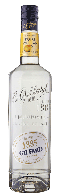 This William Pear Liqueur liqueur is made from the original Poire William Eau de Vie.
On the nose, it is impregnated with eau de vie and high notes of peel, then, on the palate, follows more fruity notes creating a nice balance. 