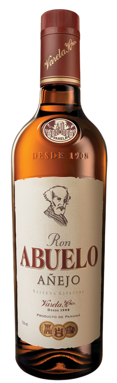 The Ron Abuelo Añejo is a blend of selected aged rums that have been married to perfection.Slowly distilled and patiently matured in small oak barrels,it is distinguished by its mellow,rich,and smooth flavor.This rum can be enjoyed straight,on the rocks,or as the base spirit of any fine cocktail.